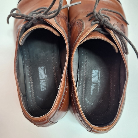 STACY ADAMS Men's Leather Dressy Oxford Shoe Medium Brown 12 W - Picture 7 of 10